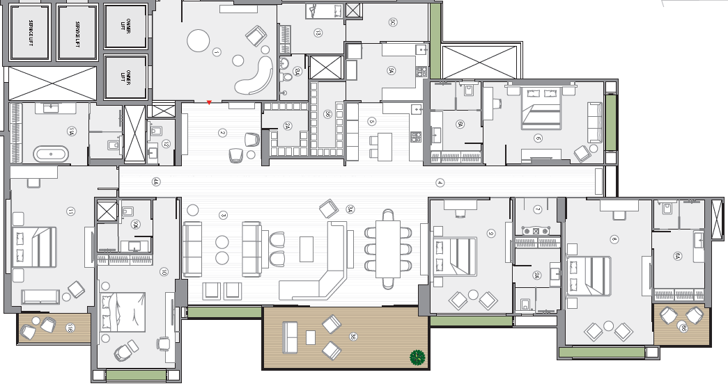 5 BHK floor plan