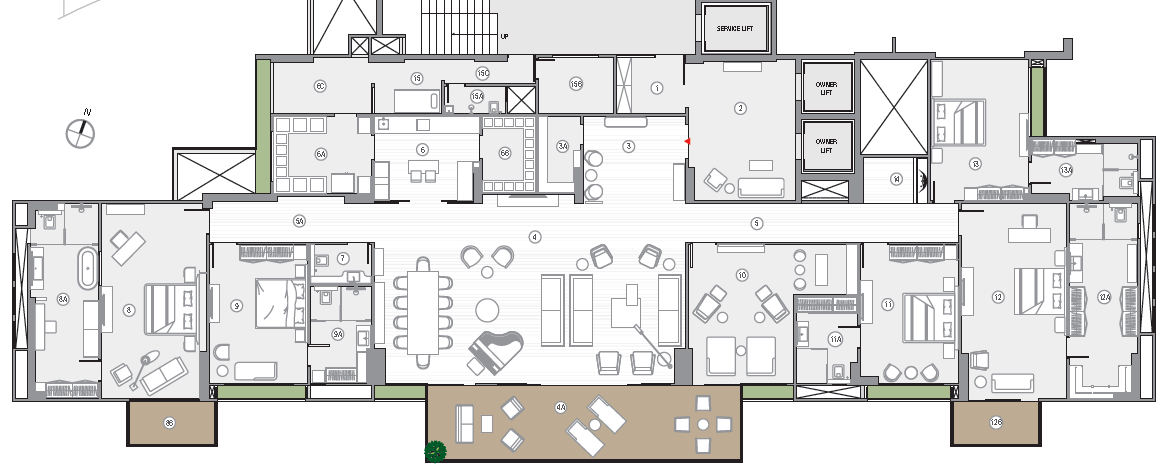 5 BHK floor plan